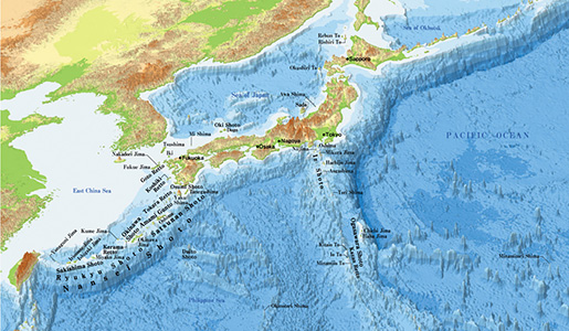 日本近海海底図