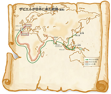 古地図風イラストマップ