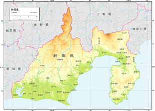 各都道府県図＜例：静岡県＞