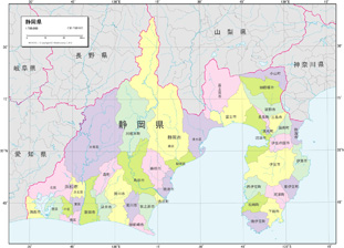 各都道府県図＜例：静岡県＞