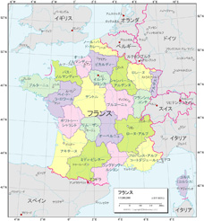 各国図＜例：フランス＞