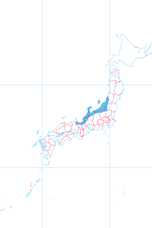 『日本の気候区分図＿北陸型』