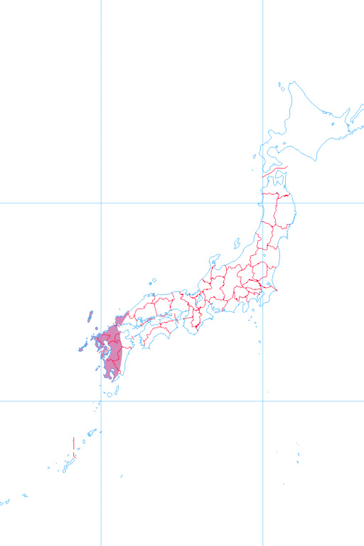 『日本の気候区分図＿九州型』