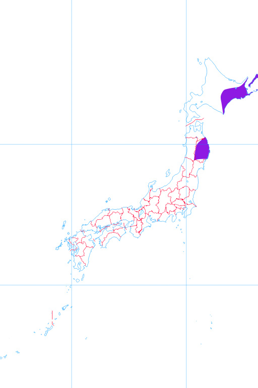 『日本の気候区分図＿東部北海道、三陸型』