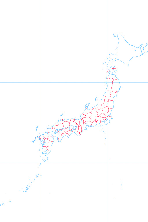 『日本の地形区分図＿溶岩台地』