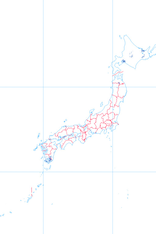 『日本の地形区分図＿火山灰砂台地』