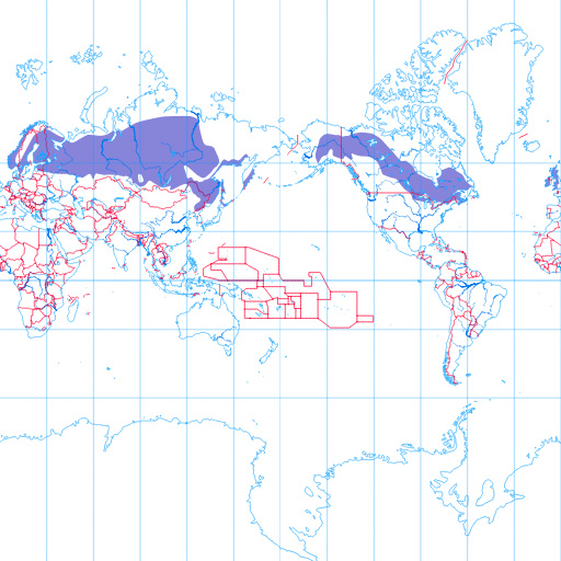 『世界の土壌図＿ポドゾル』