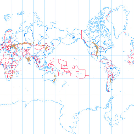 『世界の土壌図＿黒色土』